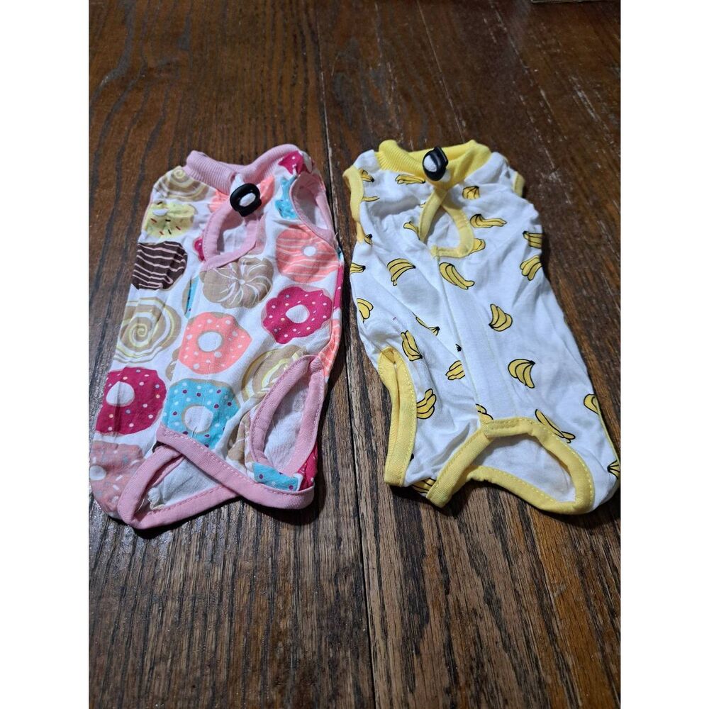 New Small Dog 6pc Sleeveless Summer Rompers Shirts PJs Jumpsuits - Picture 4 of 4